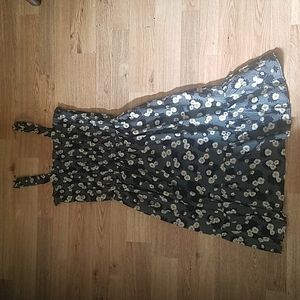 Black dress with flowers